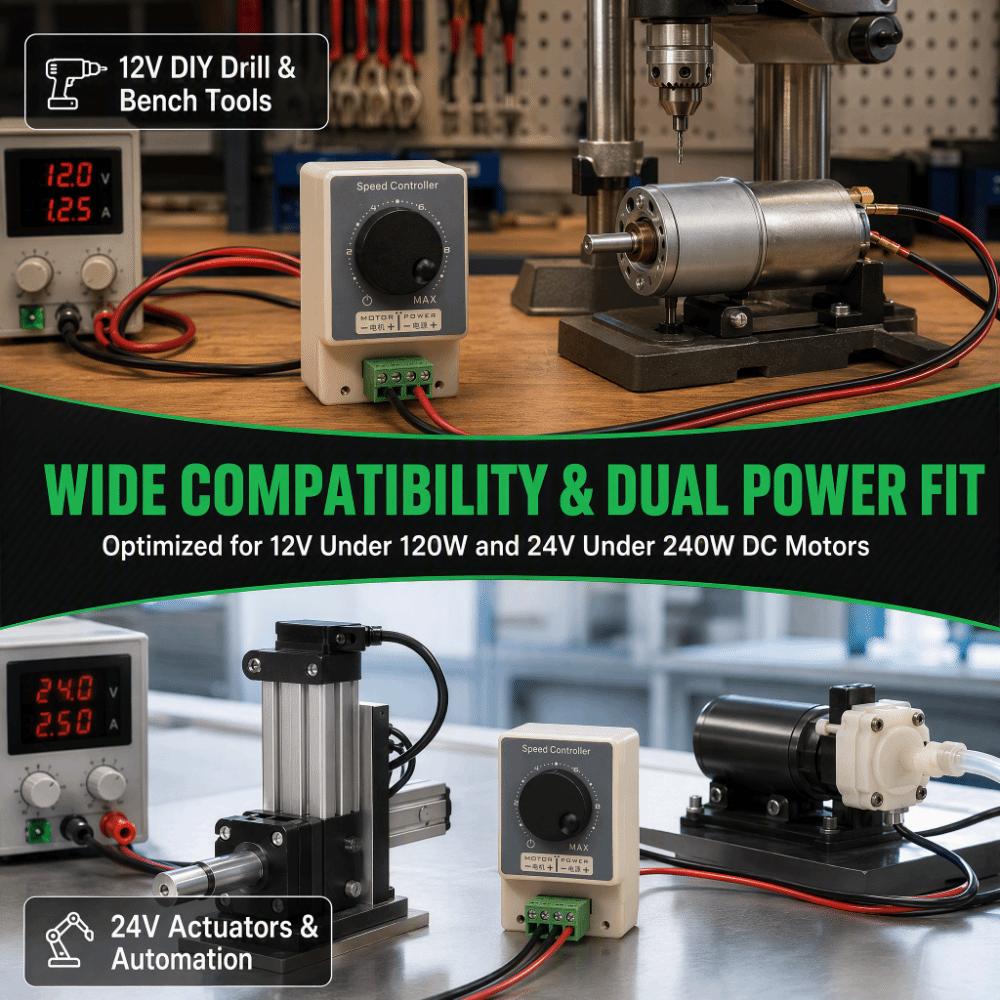 20A High Power DC Motor Speed Controller Motor Speed Control Switch For Automation Systems