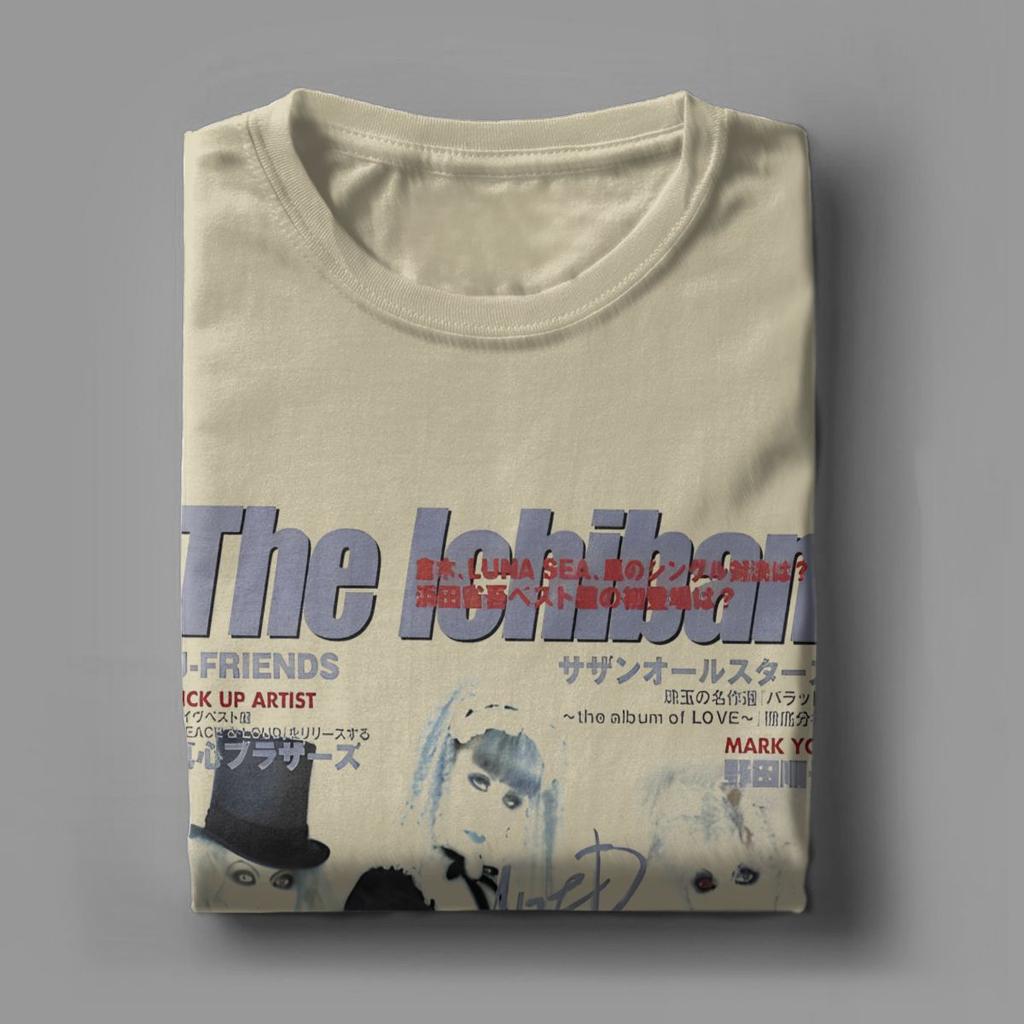 T-shirts de Chanteur de Groupe Malice Mizer Homme T-shirts 100% Vintage Col Rond T-shirts de Musicien Rock Manches Courtes Marchandise 4XL 5XL 6XL