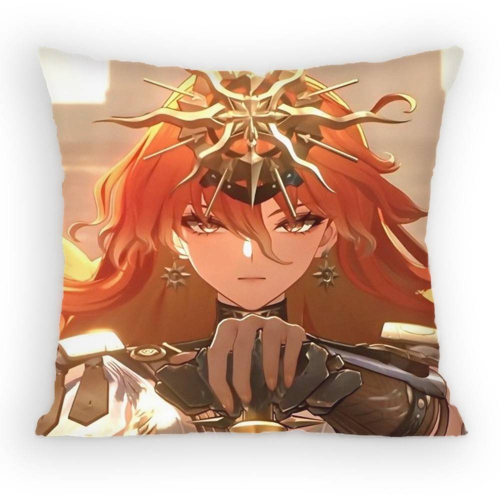 Open world Game Wuthering Waves Augusta Pillow Case Sofa Living Room for Bedroom car Headboard Cushion Square Cushion Nap Time