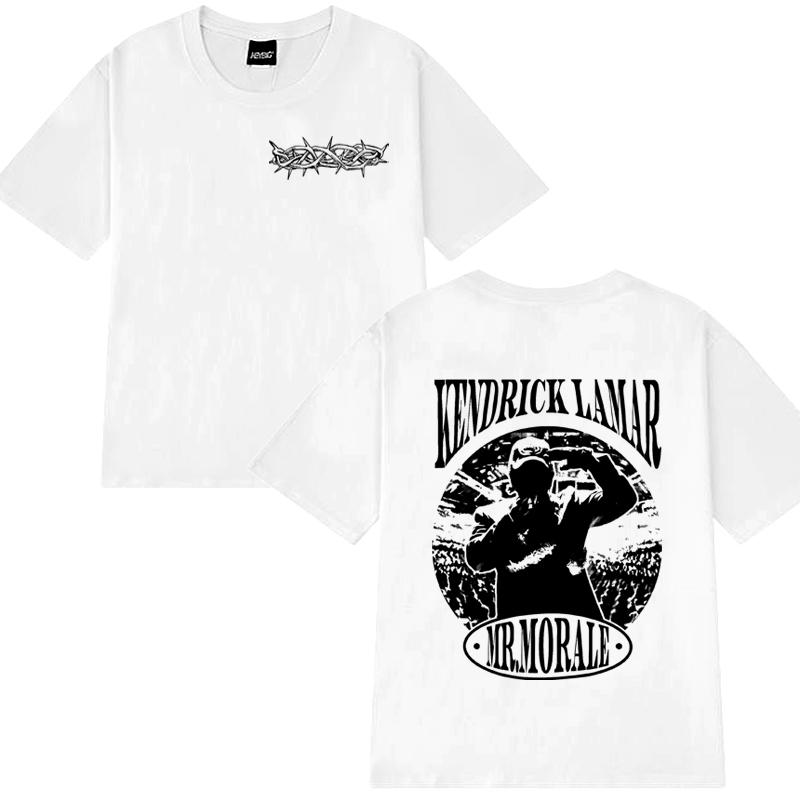 Hot Rapper Kendrick Lamar Tour Graphic T shirt Men Women vintage Hip Hop streetwear Unisex 100% Cotton short sleeve T-shirts