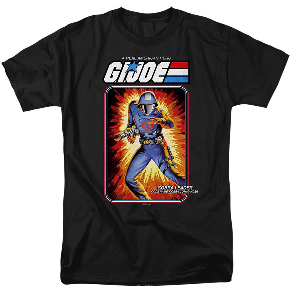 G.I. Joe Cobra Commander Card Mens T Shirt Black Unisex T-Shirt L