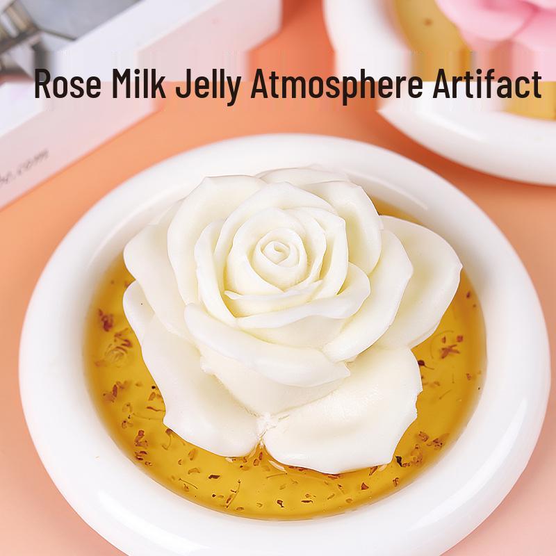 Peony & Lotus 3D Jelly Mold - Rose Milk, Silicone Mousse Pudding Cold Dish Mold