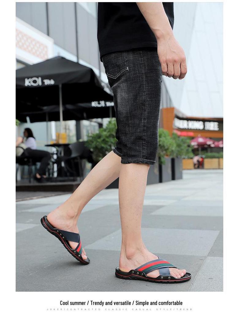 Pantofole da Uomo Estive 2025, Taglia L, Casual, Slip-On: Sandali da esterno con suola morbida