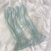 Transparent Ice Silk Sleeves Gloves Lace Driving Arm Sleeves Summer Sunscrean Sleeves  Summer