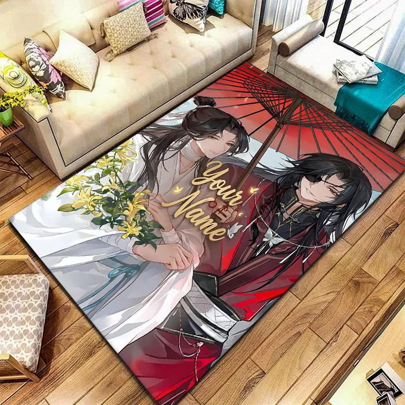 Cherry Blossom Romance Custom Name Carpet Rug For Living Room Bedroom Home Sofa Decoration Kids Play Nonslip Floor Mat