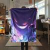 Dark Ghastly  Print Flannel Blanket, High quality Comfortable for All Seasons, Home Decor, Warmth and Comfort