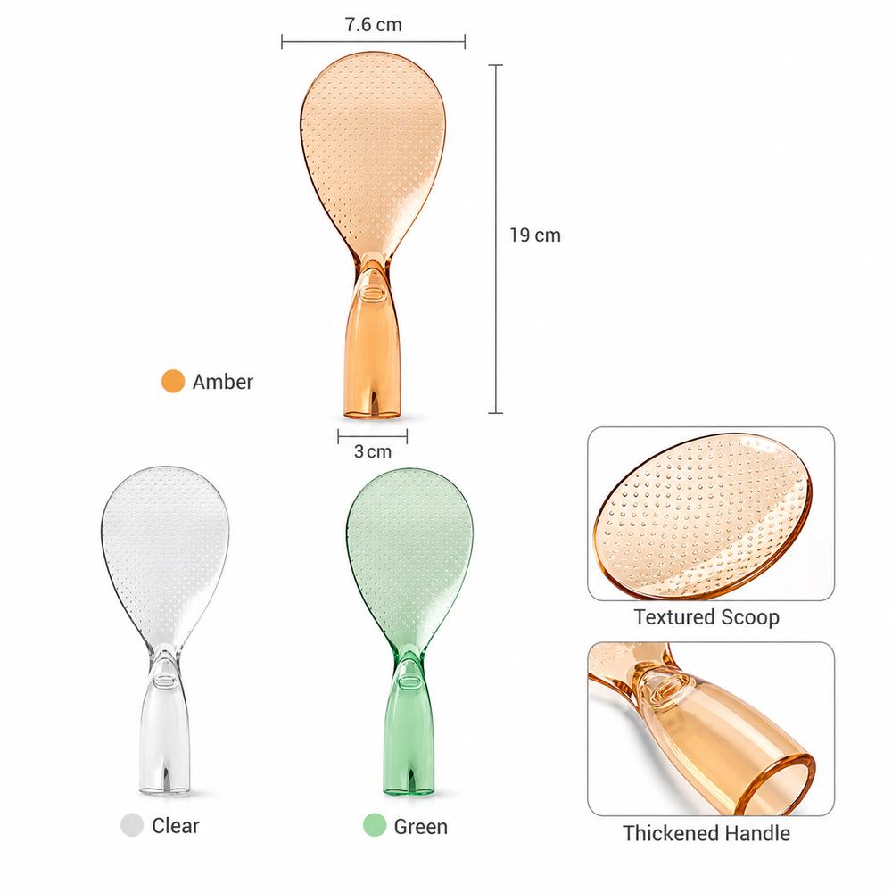 Plastic Rice Spoon Nonstick Surface Rice Cooker Spoon New Rice Paddle Kitchen Serving