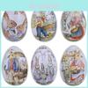 Adorable Easter Egg Bunny Tin Can For Home Decor And Gifts