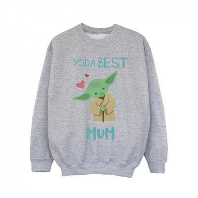 Girls Yoda Best Mum Sweatshirt