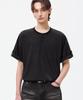 TRILLION Roll-Up One-Pocket Henley Neck Short Sleeve T-Shirt_4Color