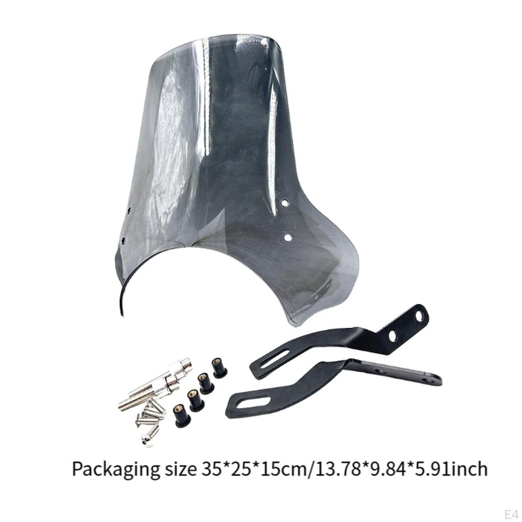 Heavy Duty Windshield with Mounting Hardware. Windproof Protection for Windshields.