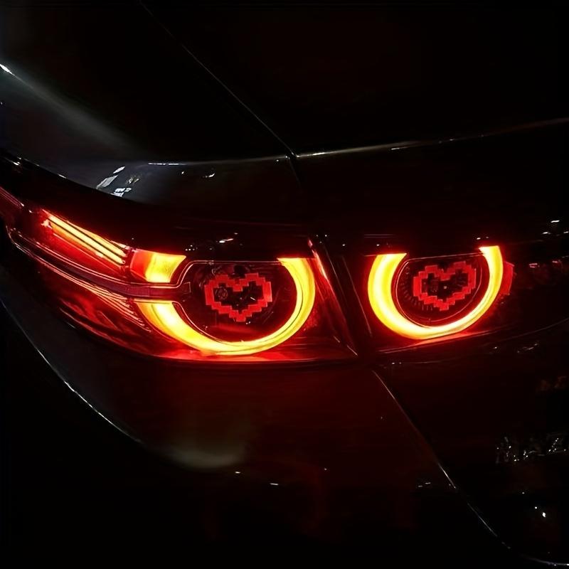 Cute Mosaic Heart-Print Car Stickers – Waterproof Auto Decor for Car Body, Windshield, Headlights & Taillights