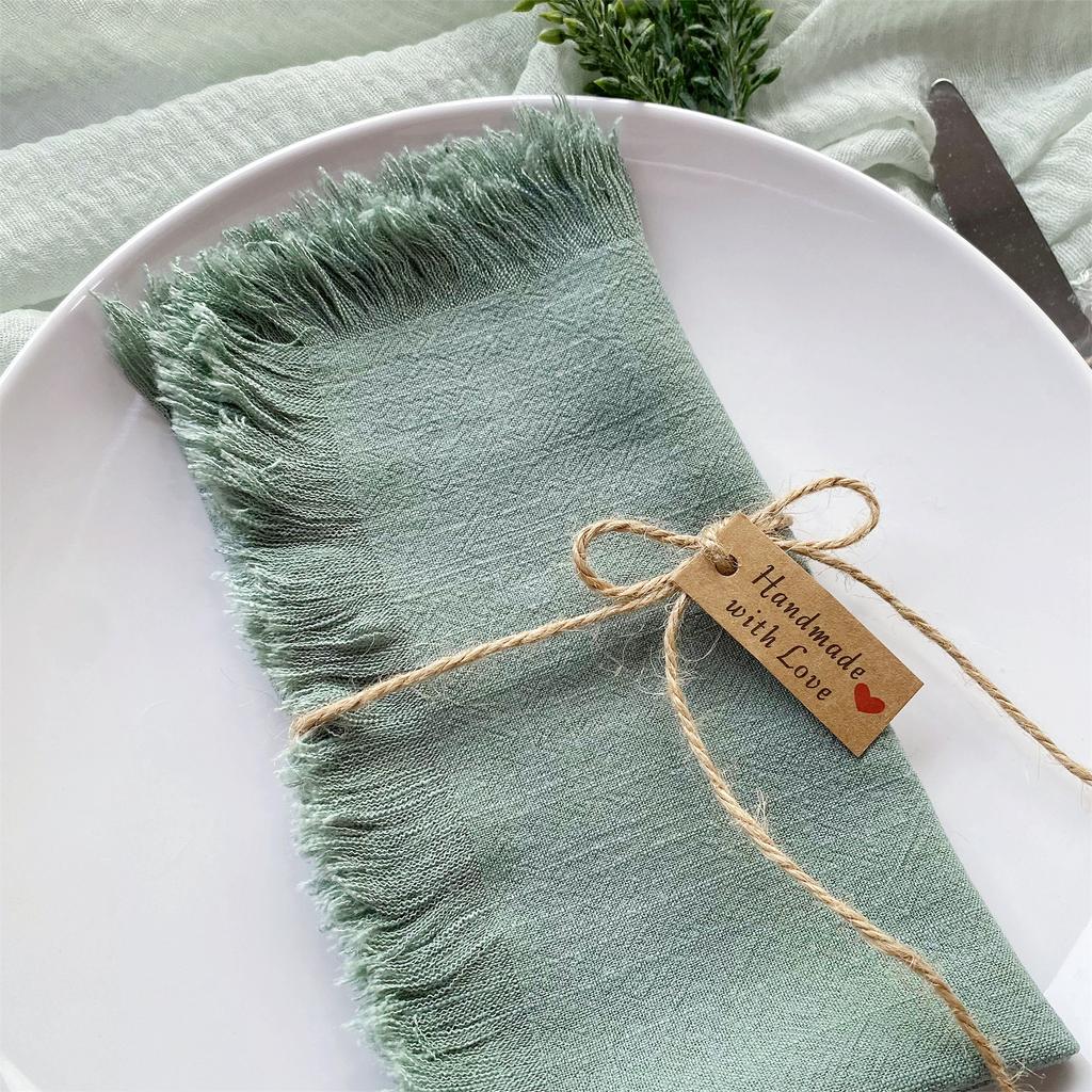 10PCS Table Napkins,40X40cmCotton and Linen Blending Kitchen Towel,Soft Cloth,Washable and Reusable