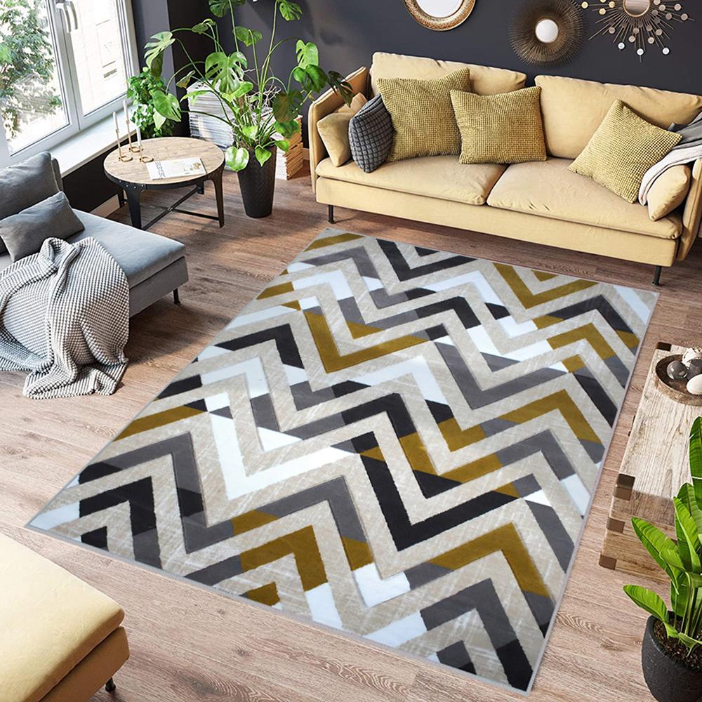 

Rovigo Home Моющийся ковер с принтом RVGHOME0542 50X80 жёлтый