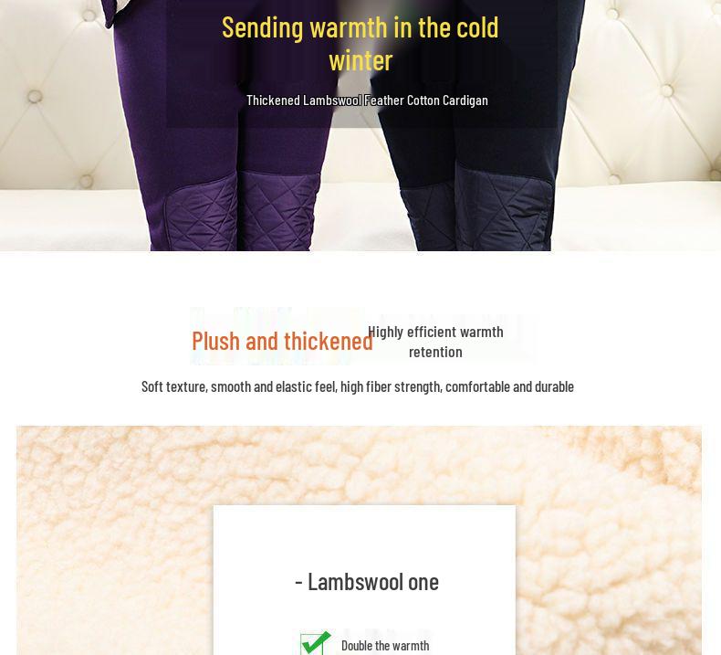Premium Extra-Thick Winter Thermal Set for Middle-Aged and Elderly: Men's & Women's Velvet-Lined, Thick Warm Cardigan.