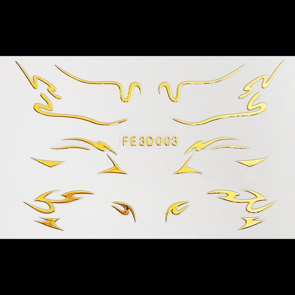 Laser Eyeliner Sticker 3D Three-dimensional Relief Butterfly Eye Makeup Sticker Stage Performance Tattoo Sticker