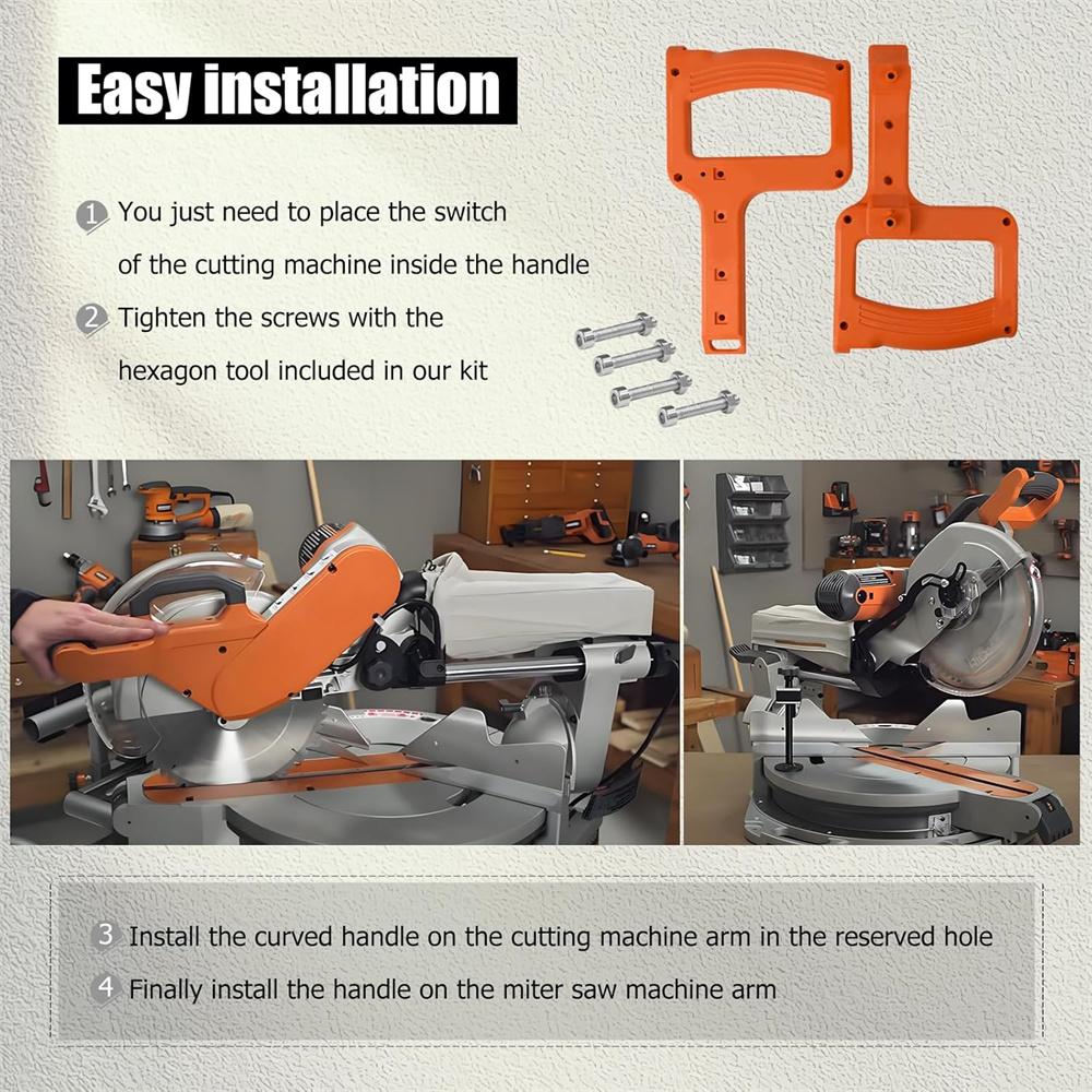 Miter Saw Handle Upper and Lower For Ridgid MS1290LZ1 MS1290LZA 830037 & 830039