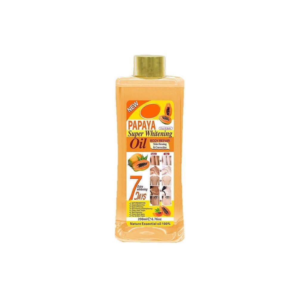 Papaya Super Whitening Oil Papaya Oil Papaya Super Whitening Oil 7 Days Papaya Oil for Lightening 200ml FLYE4942
