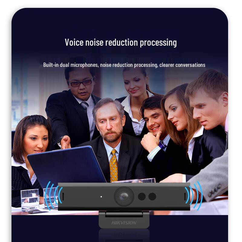 Hikvision 4MP 2K Business Webcam with Auto-Focus and Mic CN plug (adapter included)