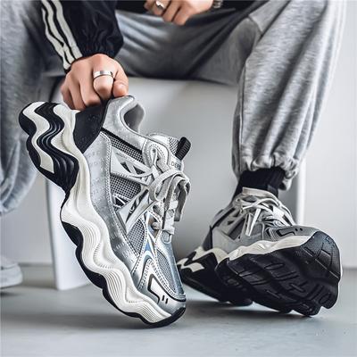Nouvelles chaussures de papa rehaussantes à semelles épaisses chaussures de sport en maille pour hommes chaussures décontractées pour étudiants chaussures pour hommes ZP168