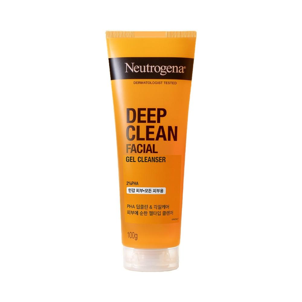 Neutrogena [mildly Acidic Gel To Foam Dead Skin Out] Neutrogena Deep Clean Facial Gel Cleanser 100g  Gel To Foam Cleanser 
