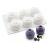 Silicone Mold For Pastry 6 Cavities Blueberry Shape