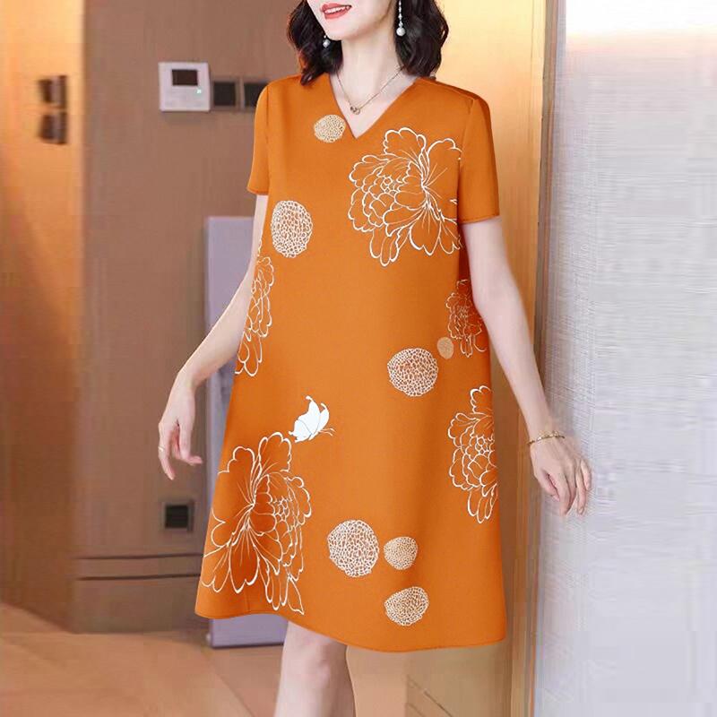 

ZANZEA Женская летняя блузка с круглым вырезом, коротким рукавом и принтом 4XL