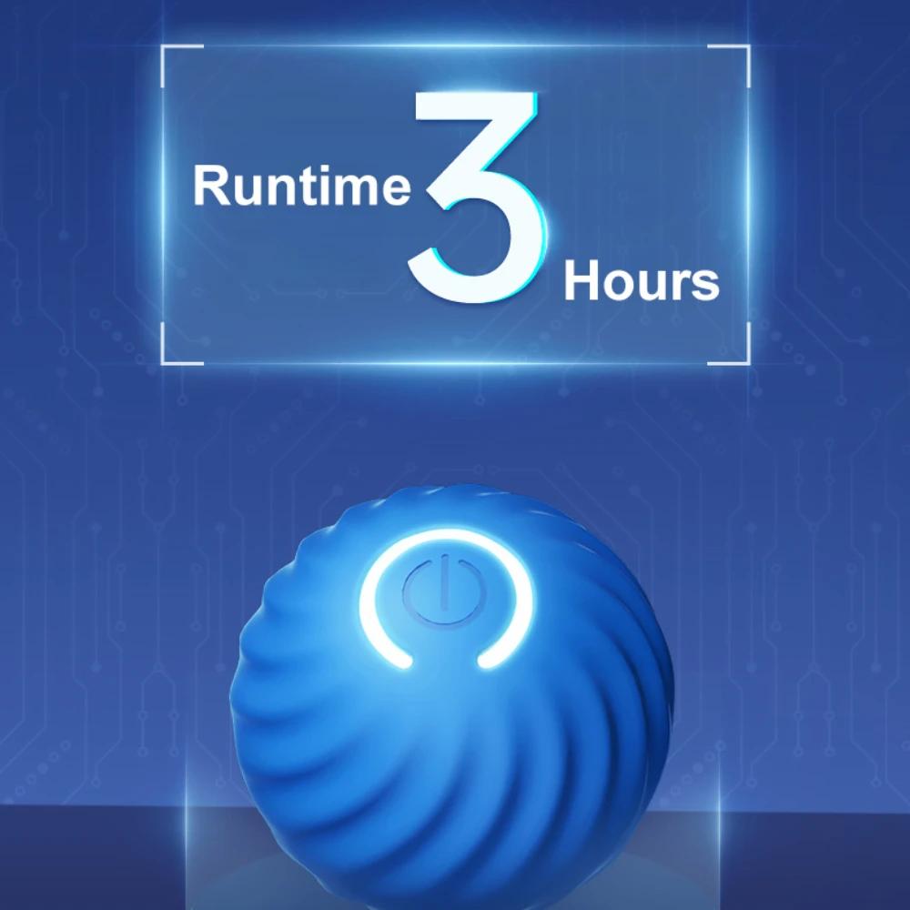 Rechargeable Bite-resistant Chasing Toys for Dogs and Cats Smart Gravity Bouncing Ball Self-heat Relief Pet Toys