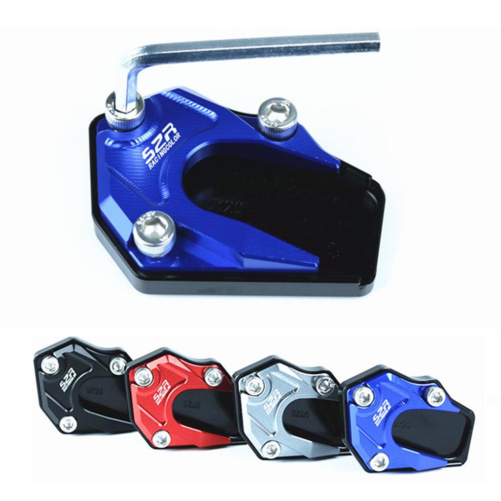Metal Motorcycle Kickstand Extension Pad Alloy Motorcycle Foot Braces Pads Non-Slip Scooter Modified Tool For UU/UY/UE125 Motorb