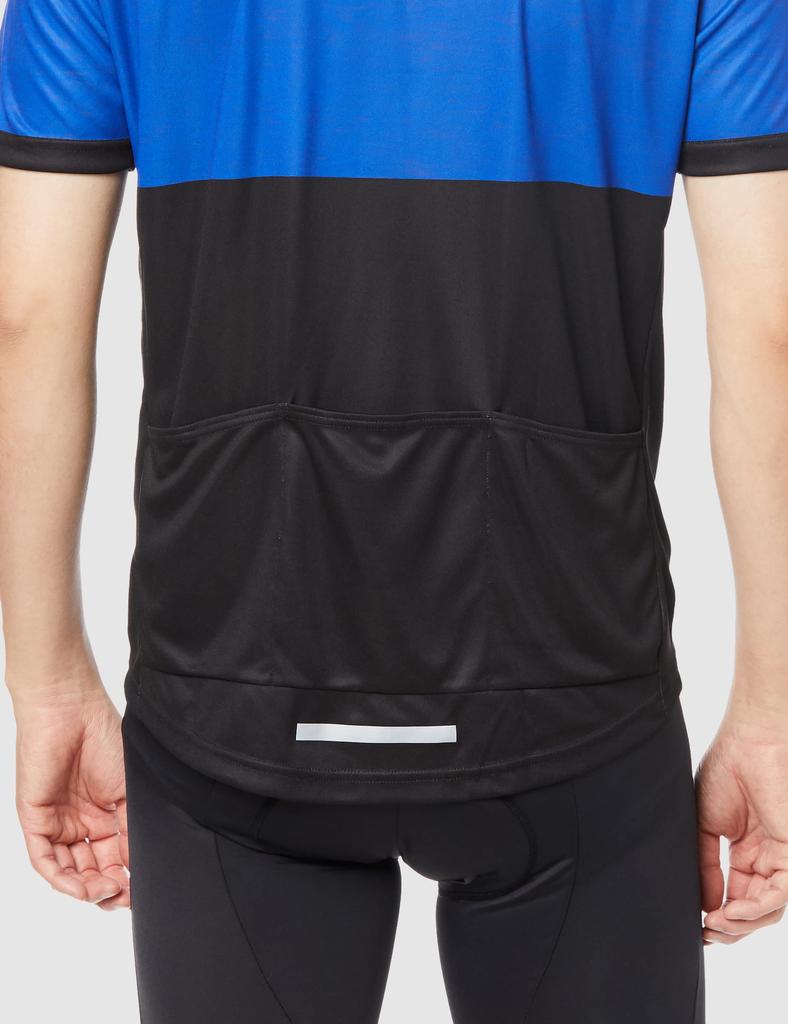 SHIMANO Element Cycling Jersey, Men's, Blue, Large (European Size), Suitable for Heights 177-183cm