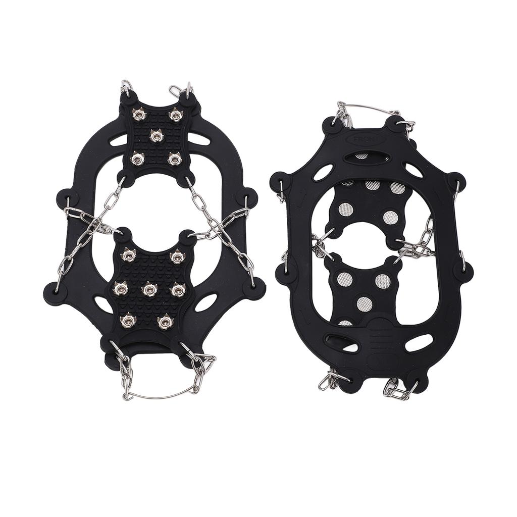 2er-Set 12-Zacken-Steigeisen Schuhüberzug Rostbeständigkeit Langlebig Outdoor Klettern Steigeisen Größe XL