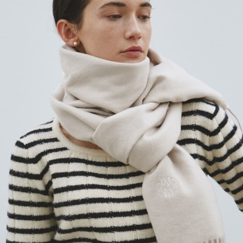 NICK&NICOLE NICOLE PREMIUM MUFFLER_CREAM