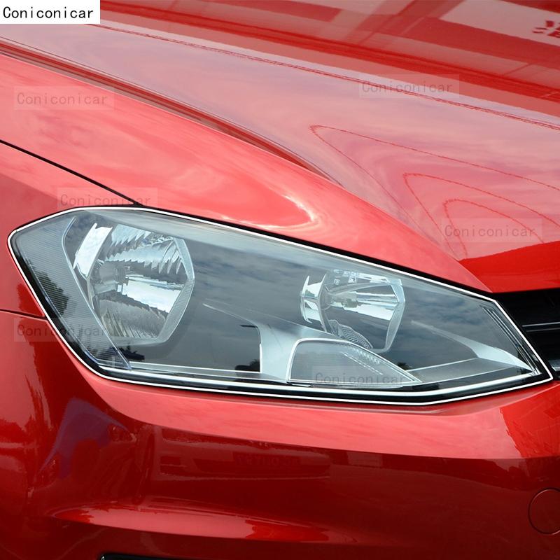 Car Headlight Protection Transparent Anti-Scratch Protective Film TPU Stickers For Volkswagen GOLF MK7 2014- Accessories