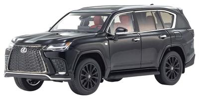 Kyosyo Original Lexus LX 600 F SPORT Nur Fahrzeug Fertigprodukt 1/43 (Schwarz F/Export LHD)