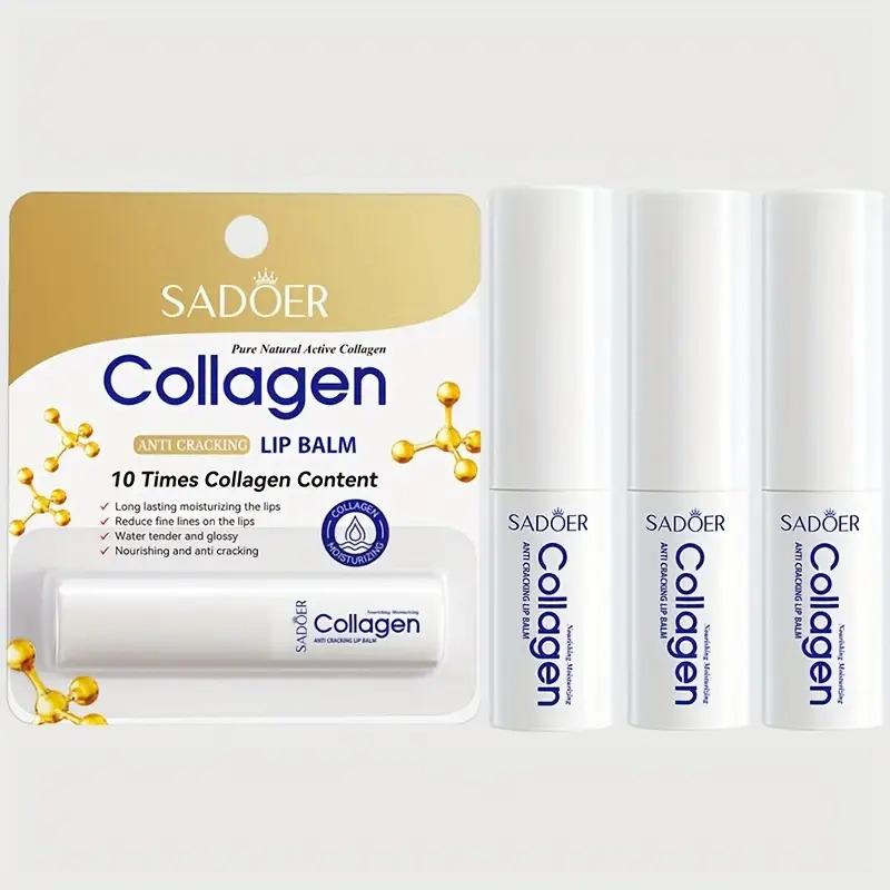 Collagen Lip Balm Moisturizing and Hydrating Lipstick  Lip Care Daily Moisturizing Lip Balm
