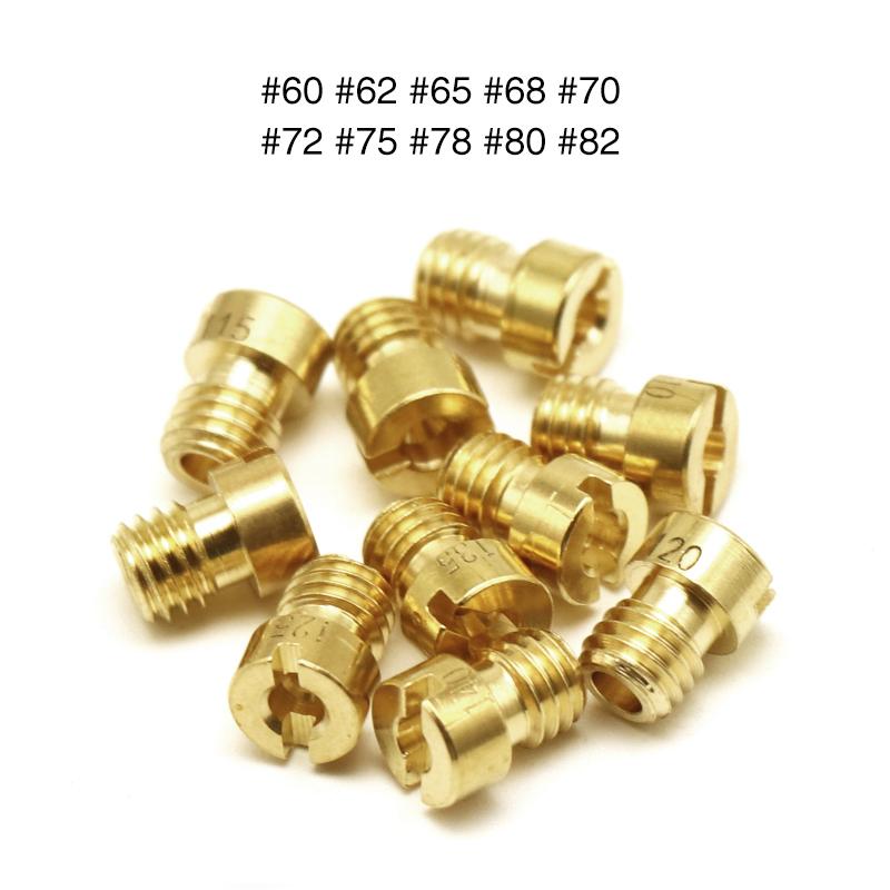 ZSDTRP 10pcs M5 Carburetor Main Jets Kit Slow Pilot Jet Set Replacement For PWK PWM Keihin CVK FCR Motorcycle Carburetor