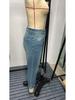 Księżniczka Czerwone Kolce: Rozciągliwe Jeansy Capri Skinny w Stylu Retro i Bardzo Rozciągliwe