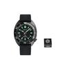 Prospe Collection Automatic Mechanical Movement Silicone Strap Watch Men's Watches Black Dial SPB335J1