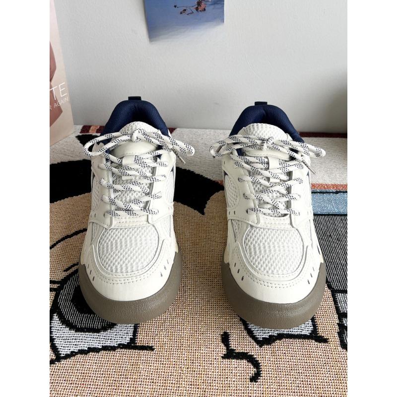 White shoes men's shoes heightening bread shoes breathable new summer board shoes men's mesh couple casual shoes women