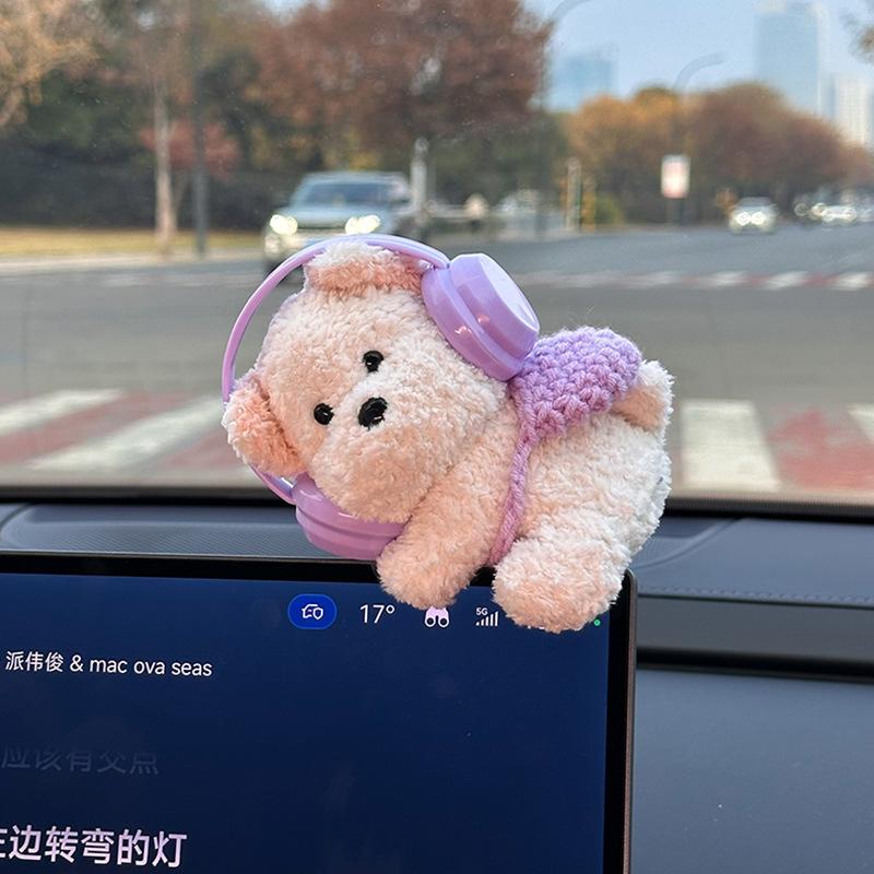 Plush Car Decorations, Cute Animal Dashboard Ornaments, Computer Ornaments