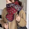 Keep Warm Double-Sided Scarf Korean Style Knitted Scarfves Vintage Polka Dot Scarf  Winter