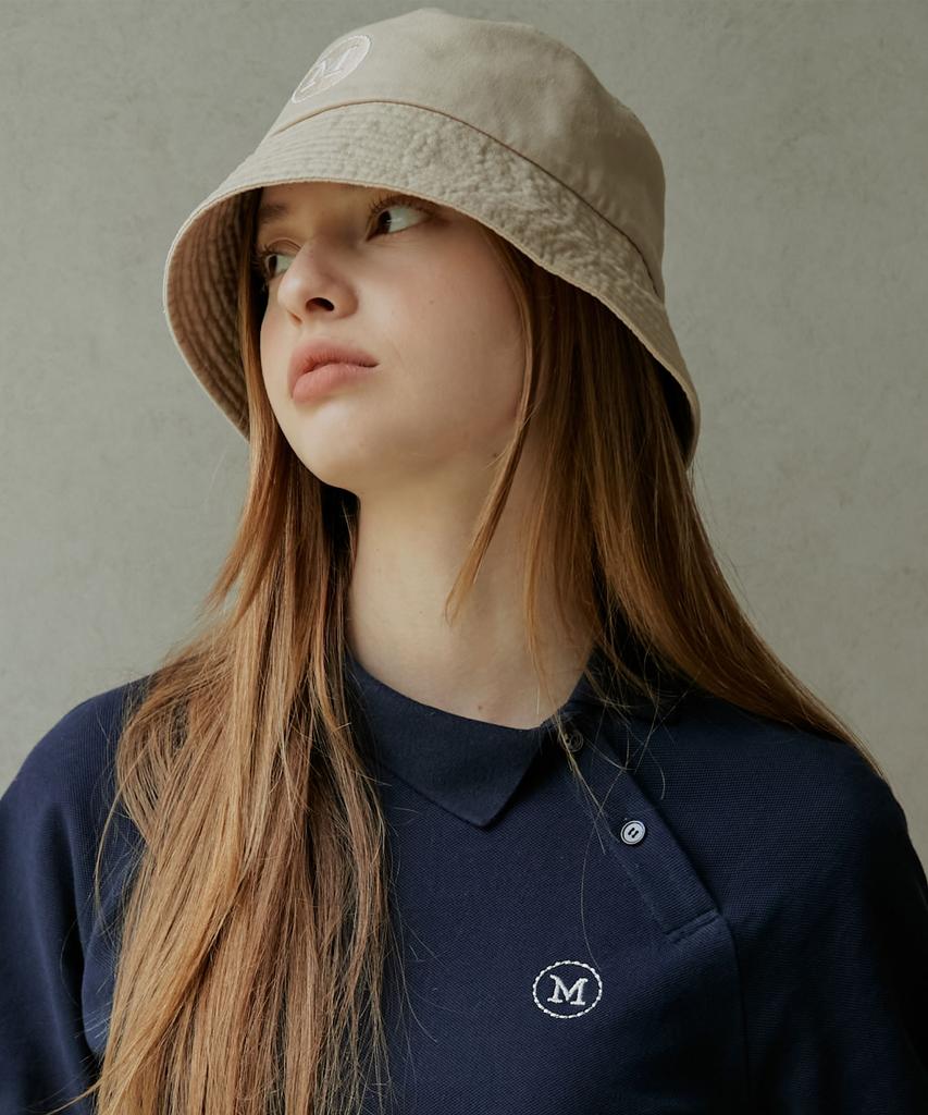 MONDAYFLOW Cotton Bucket Hat_Beige