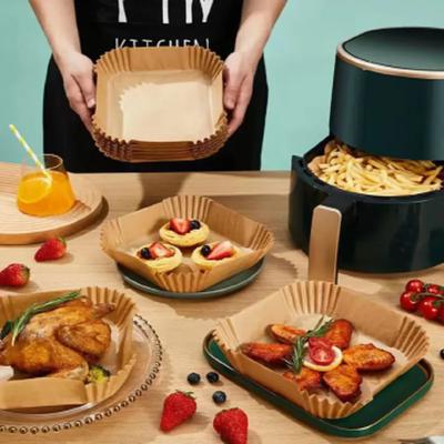 50 st Fritöspapper Fettabsorberande För Hushållsbakformar Med Förtjockade Silikonpappersdynor