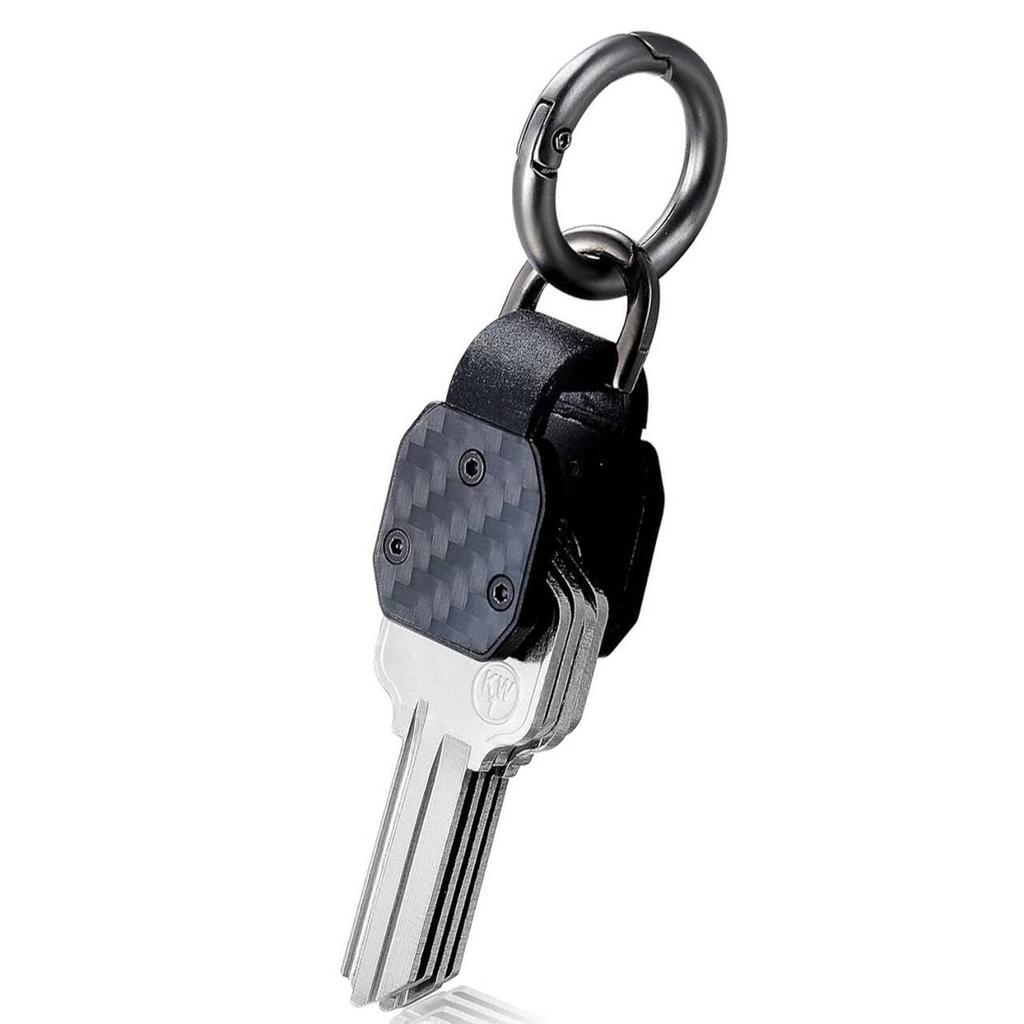 Tragbarer Mini-Schlüsselorganizer für 2-6 Schlüssel Aluminiumlegierung Schlüsselanhängerhalter Schwarzes Grünes Schlüsseletui für Universelle Größe