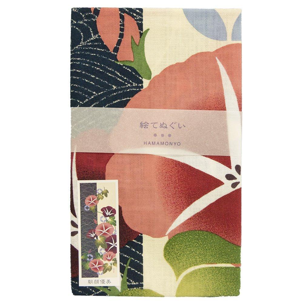 Hamamonyo Illustrated Hand Towel Morning "Elegant Glory"