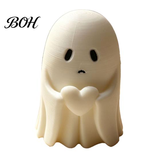 Durable Pla Figurine Halloween Ghost Figurine, 3D Printed Cute Rock Statue, Whimsical Desk Decor Funny Coffee Table Centerpieces Shelf Mantel
