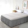 Twin/Full/Queen/King Size Bed Skirt with Tassels Elastic Band Bed Skirt Home Hotel Bed Cover Without Surface Bedding Decor