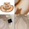 Cappello di Lana a Forma di Cuore, Cappello Jazz per Coppia Uomo e Donna, Cappello a Cilindro Western da Cowboy Spruzzato a Stella a Cinque Punte