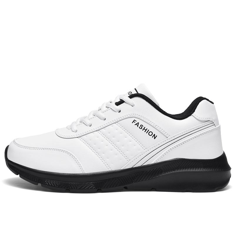 New Fashion White Men 'S Casual Shoes Large Size High Quality Leather Comfortable Men 'S Sneaker 48 Non Slip Walking Mens Shoes 47