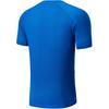 Li Ning Round Neck Logo Print Short Sleeve Badminton Shirt Unisex Tops Mineral-Blue AAYU233-4